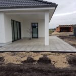 Terrassenpflasterung