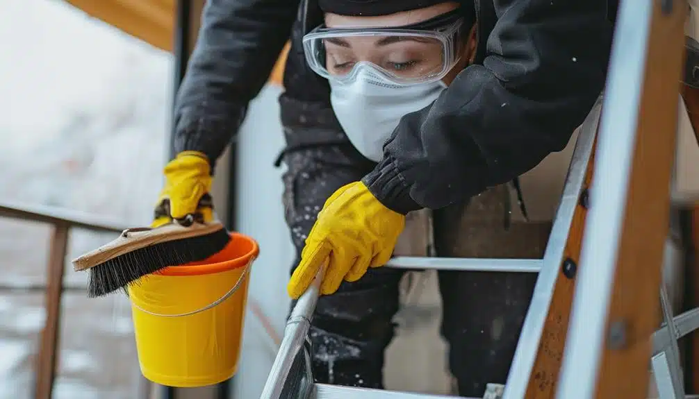 Die perfekte Terrassenreinigung:  Sicherheitsvorkehrungen bei der Reinigung