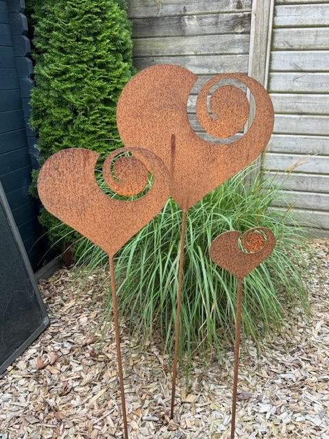Corten-Stahl Gartendeko Lasertechnik Flensburg 