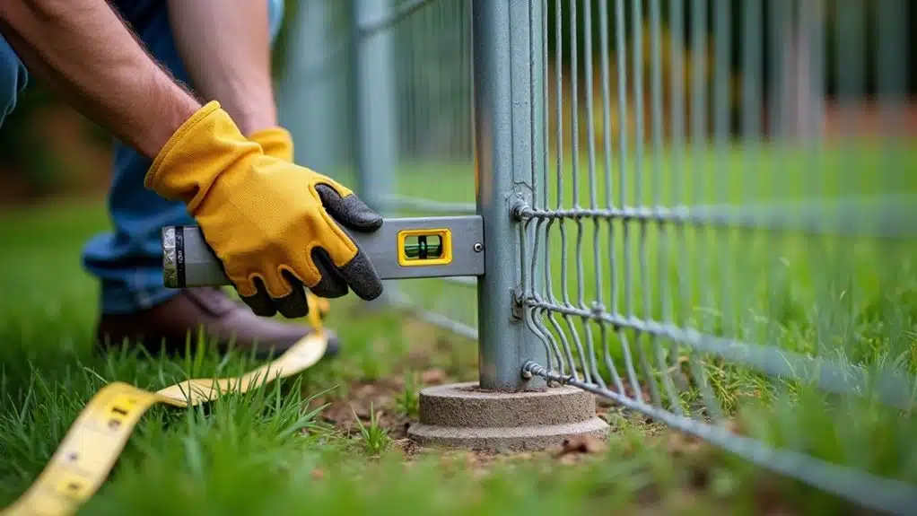 install garden gate securely