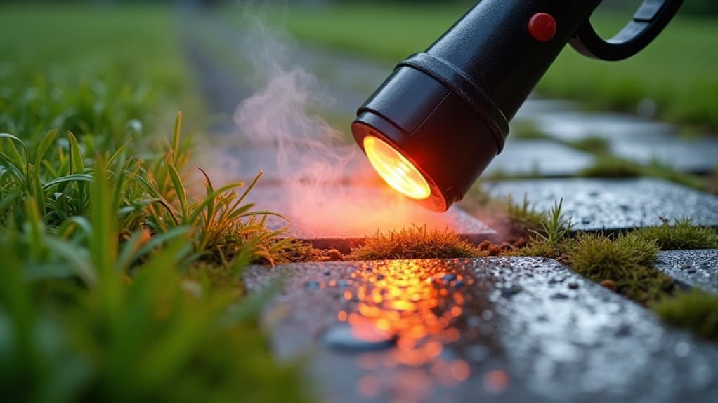 thermal weed control method