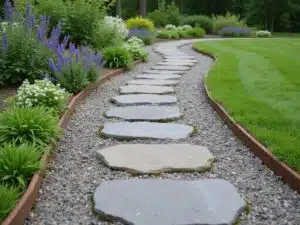 Gartenwege und Gartenflächen