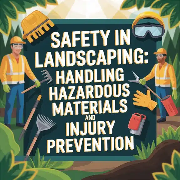 safety in landscape construction s7zeo Chemikalien, Elektrowerkzeuge, Gefahrstoffe, Hands, Handschuhe, Landschaftspflege, Maschinen, Masken, Pestizide, Rückenschäden, Schutzmaßnahmen, Sicherheit, Unfälle, Unfallverhütung, Verletzungsprävention