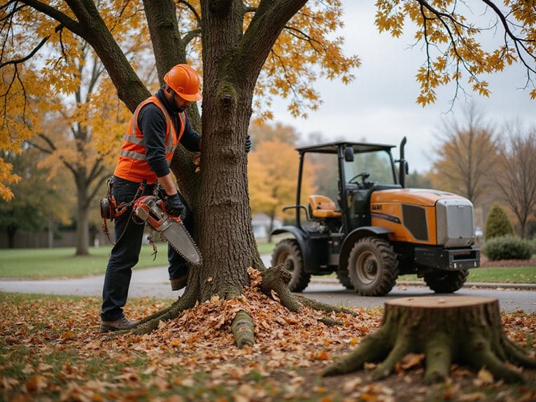 Herbstbaumpflegepraktiken