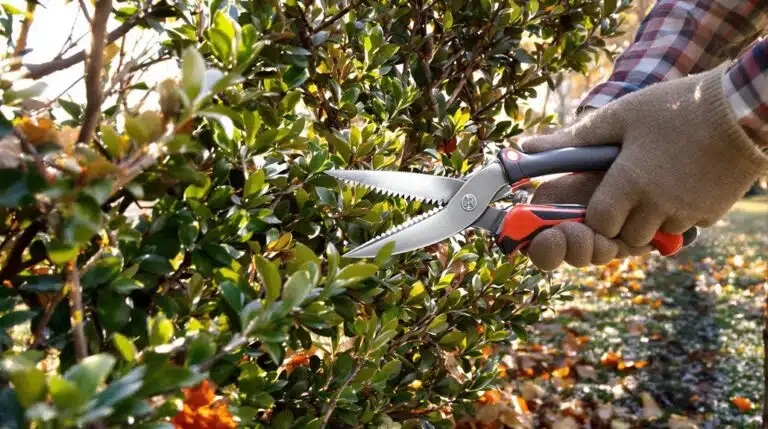 Spätherbstliche Heckenpflege