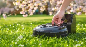 Rasenmäher-Federeinstellung