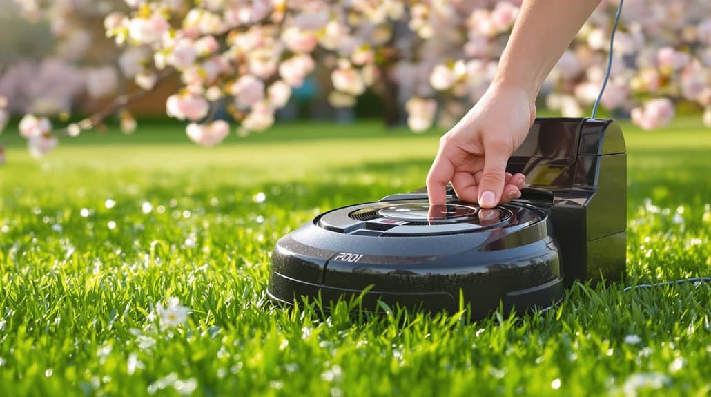 Rasenmäher-Federeinstellung