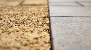 Sandstein vs Betonpflasterung