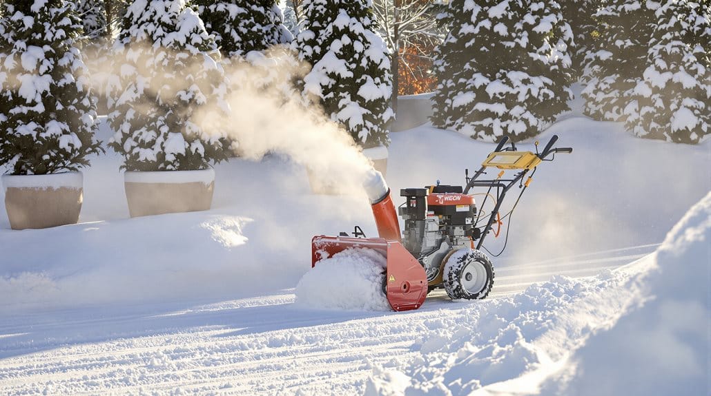 Schneeräumung und Wartung