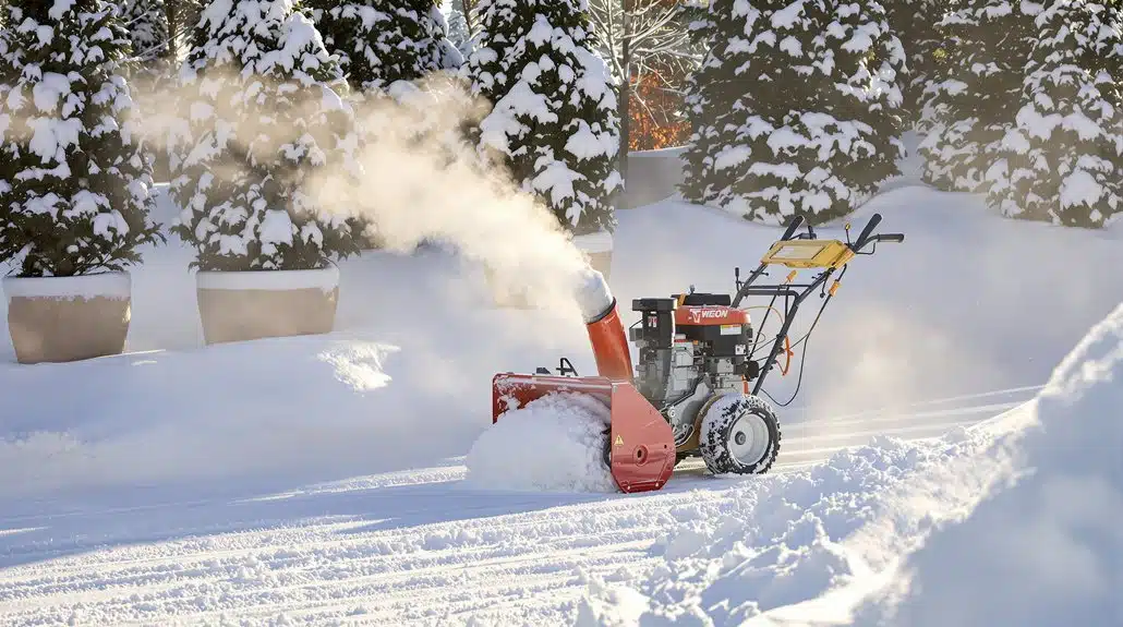 Schneeräumung und Wartung