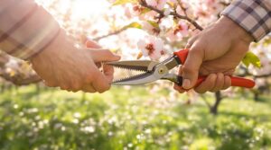 Frühjahr Obstbaum Beschneidung