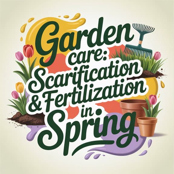 spring garden care tips 0n8uk Bodenanalyse, Düngem, Düngemittel, Düngung, Frühjahrsskarifikation, Frühling, Graswachstum, Luftzirkulation, Nährstoffe, Rasenfilzansammlungen, Rasenpflege, Rollrasen, Vertikutieren, Wasserdurchlässigkeit