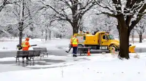 Winterpflege von Grünflächen