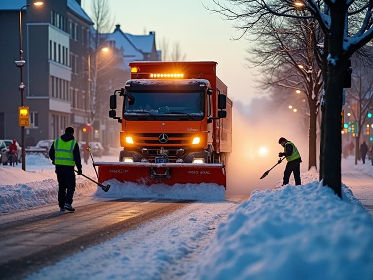 Umrissene Winterwartungsverantwortlichkeiten