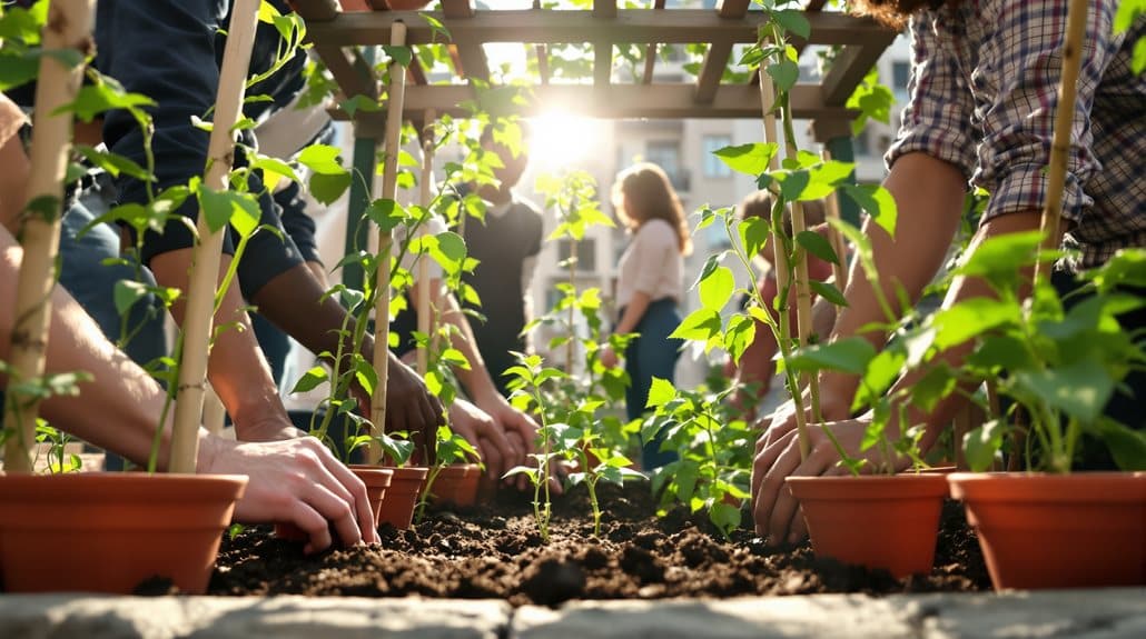 kultureller Austausch durch Gartenarbeit