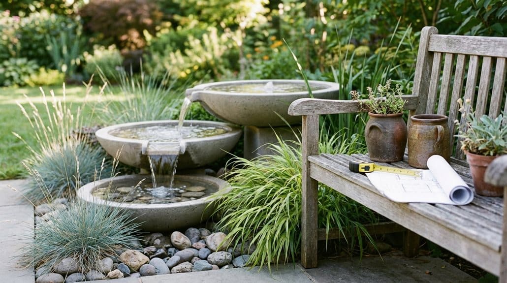 Planung von Wasserspielen im Garten