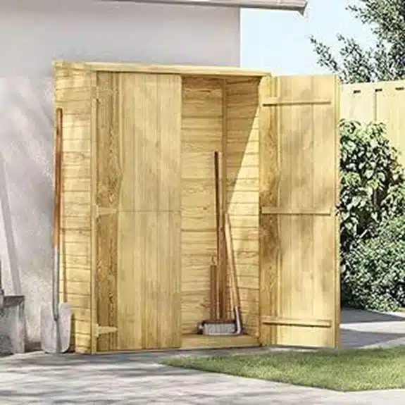 Die 15 besten Geräteschuppen aus Holz, die Ihre Werkzeuge sicher und trocken aufbewahren Fundament 15 Tidyard Gartengeräteschuppen 123 x 50 x 171 cm Kiefernholz