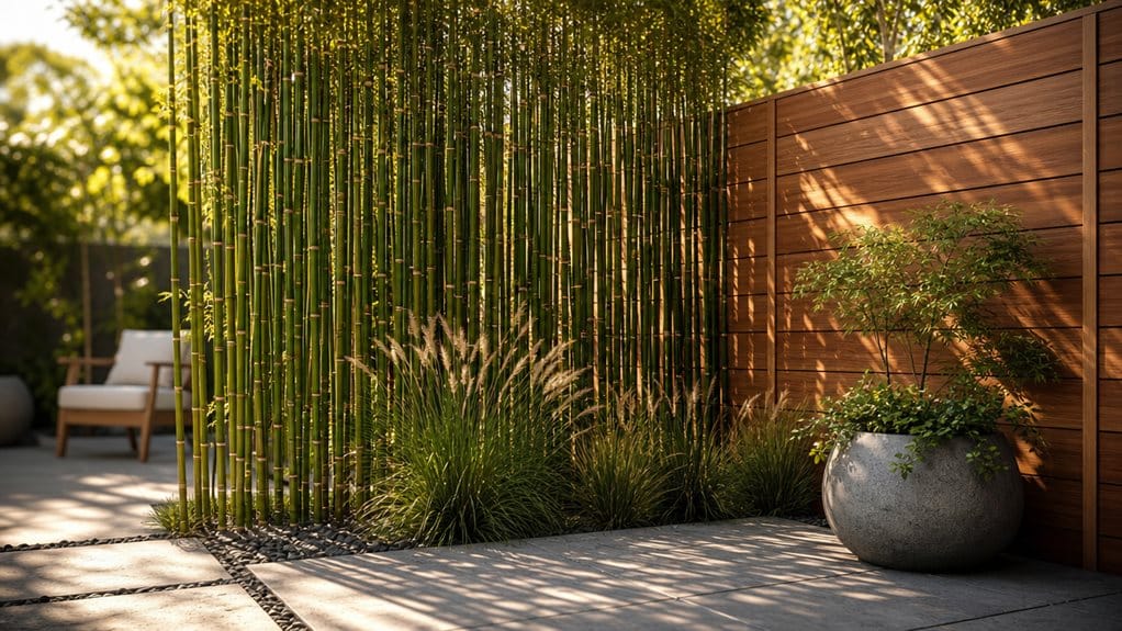 Garten Privatsphäre natürlich modern pflegeleicht