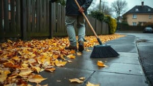 Nasses Herbstlaub: Wann Eigentümer haften